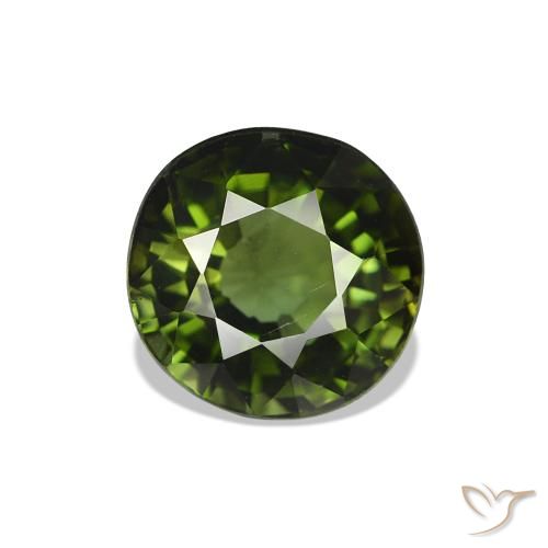 Tourmaline Vert foncé naturelle Tour, 1.69 ct, VS