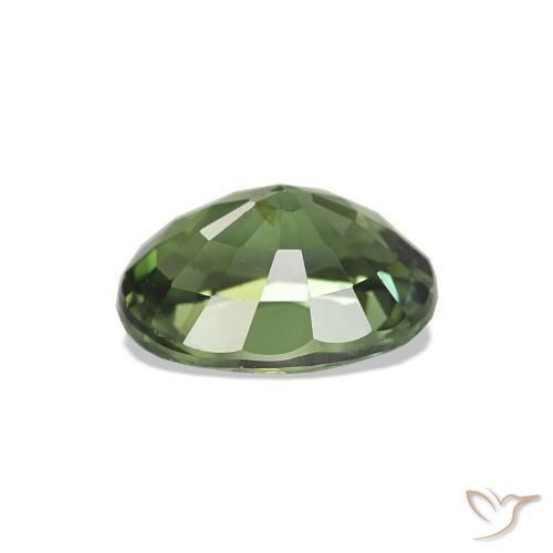 Tourmaline Vert foncé naturelle ovale, 1.55 ct, VS