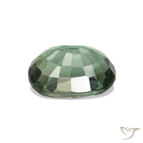 Tourmaline Vert foncé naturelle ovale, 1.66 ct, VVS