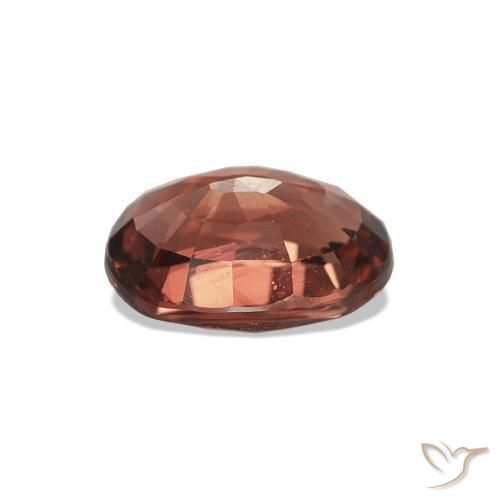 Tourmaline Orange rouge foncé naturelle Coupe ovale, 1.44 ct, VVS-VS