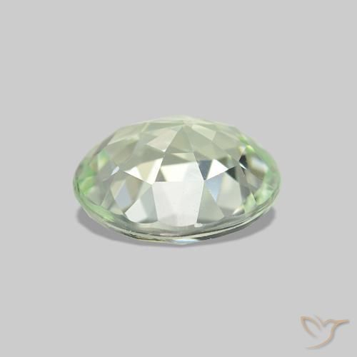 Tourmaline Vert grisâtre naturelle Coupe ovale, 1.74 ct, VVS-VS