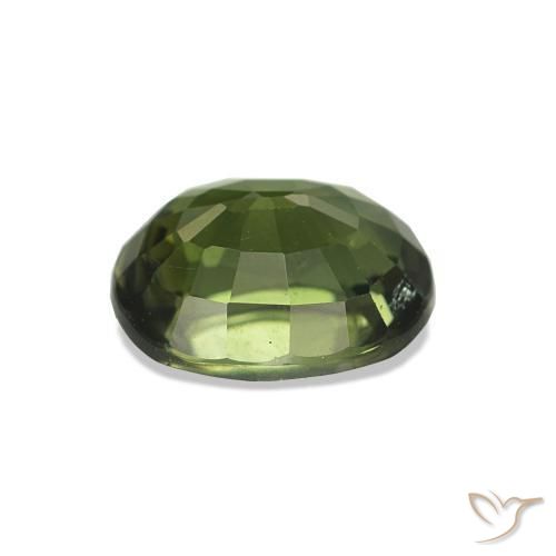 Tourmaline Vert foncé naturelle ovale, 1.78 ct, VS