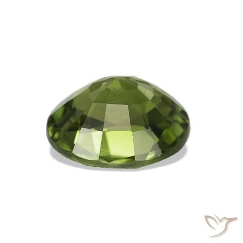 Tourmaline Vert moyen naturelle ovale, 1.45 ct, VS