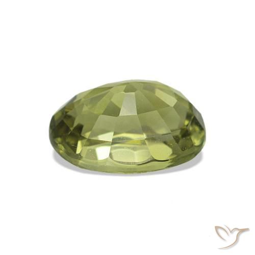 Tourmaline Vert chaud naturelle Coupe ovale, 1.54 ct, VVS