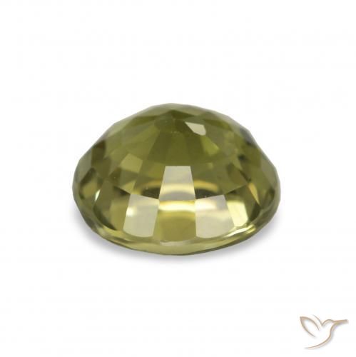 Tourmaline Vert moyen naturelle Coupe roude, 1.47 ct, VVS