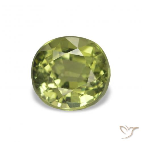 1.53ct Olive verte Tourmaline, ovale, VS
