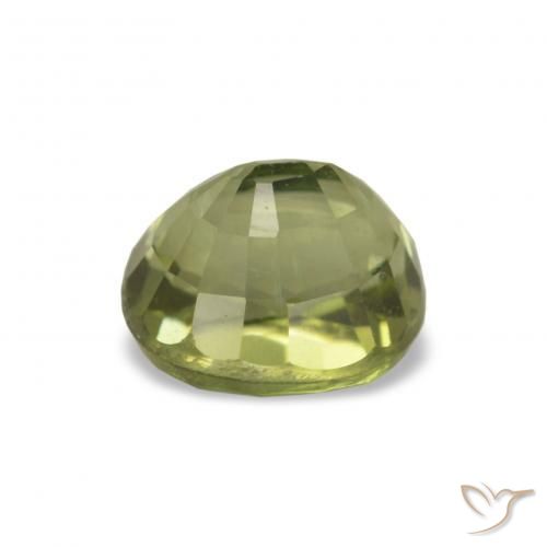 Tourmaline Olive verte naturelle Coupe ovale, 1.53 ct, VS