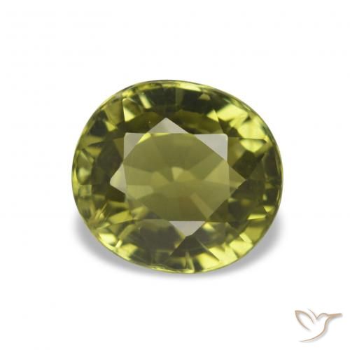 1.69ct Vert chaud Tourmaline, ovale, VS