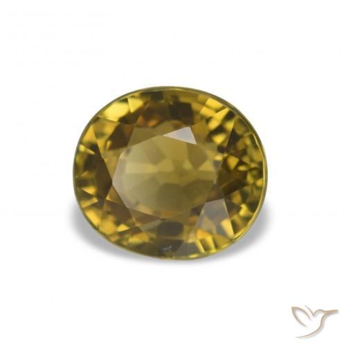 Tourmaline Doré noir naturelle Coupe ovale, 1.44 ct, VS