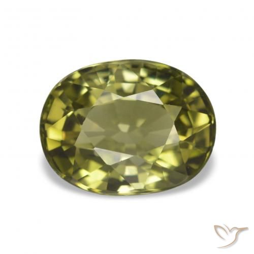 1.87ct Vert clair Tourmaline, ovale, VVS