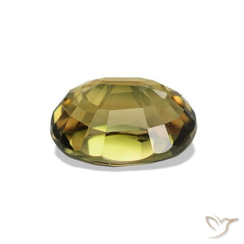 Tourmaline Brun doré naturelle Coupe ovale, 1.58 ct, VVS