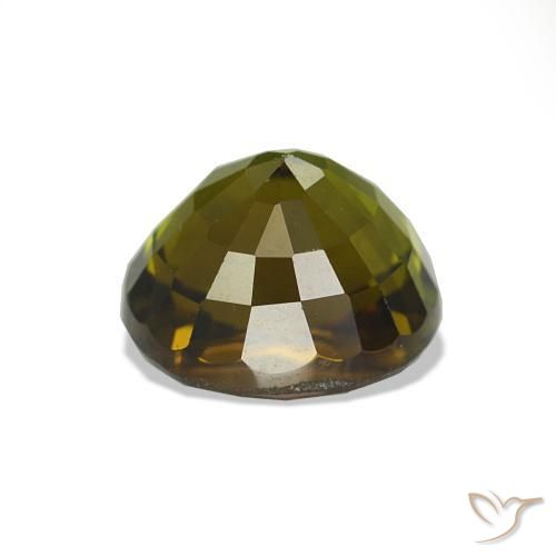 Tourmaline Vert foncé naturelle ovale, 1.66 ct, VS