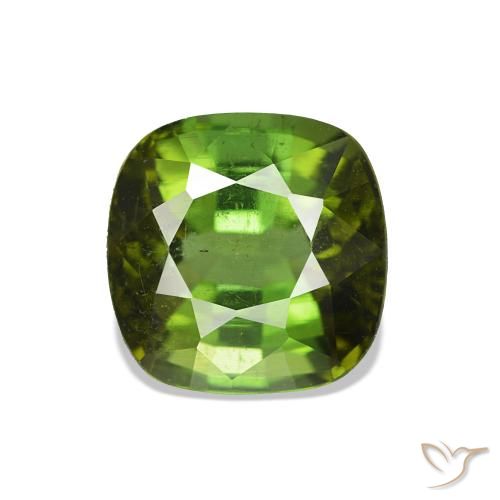 1.80ct Vert foncé Tourmaline, Coussin, VS