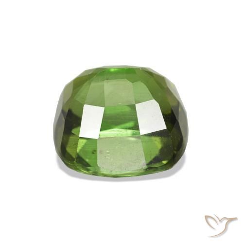 Tourmaline Vert foncé naturelle Coussin, 1.80 ct, VS