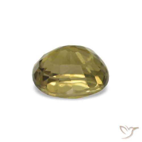 Tourmaline Brun doré profond naturelle Coupe ovale, 1.53 ct, VVS-VS