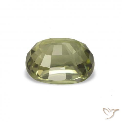 Tourmaline Vert forêt chaud naturelle Coupe ovale, 1.66 ct, VVS-VS