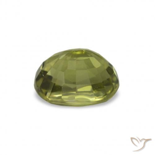 Tourmaline Olive verte naturelle Coupe ovale, 1.47 ct, VS