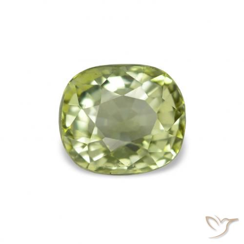 1.47ct Vert moyen Tourmaline, Coussin, VVS-VS