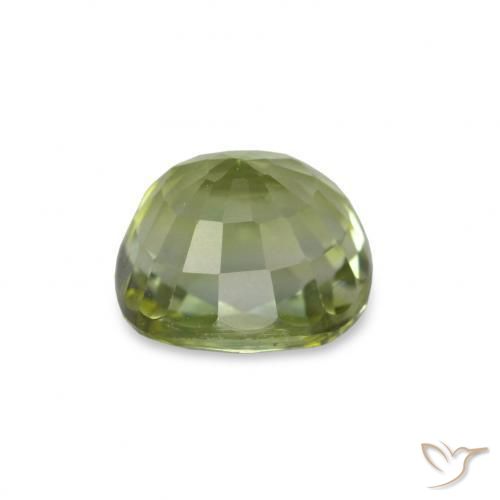 Tourmaline Vert moyen naturelle Coupe coussin, 1.47 ct, VVS-VS