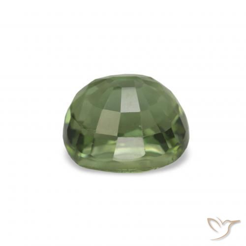 Tourmaline Vert moyen naturelle Coupe coussin, 1.51 ct, VVS-VS