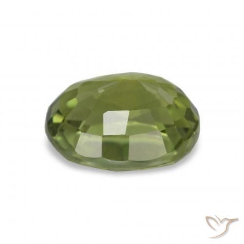 Tourmaline Olive verte naturelle Coupe ovale, 1.81 ct, VVS-VS