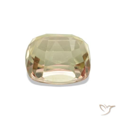 Tourmaline Jaune brunâtre naturelle Coupe coussin, 1.78 ct, VS-SI