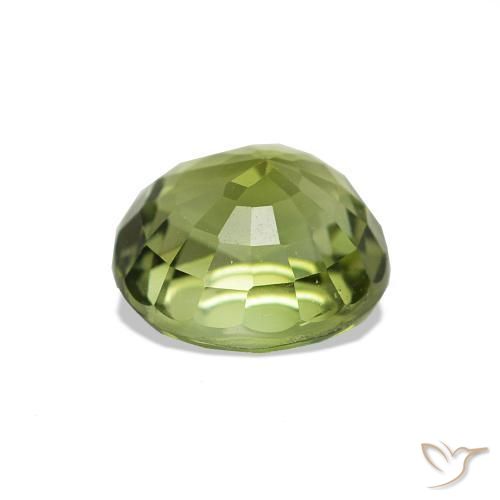 Tourmaline Vert moyen naturelle Coupe ovale, 1.42 ct, VS