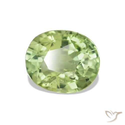 Tourmaline Forêt verte naturelle Coupe ovale, 1.73 ct, VS-SI