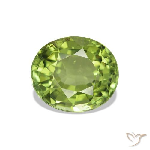 1.73ct Vert chaud Tourmaline, ovale, VS-SI