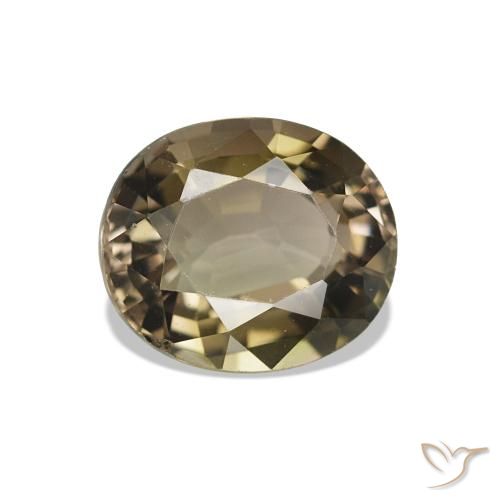 Tourmaline Brun café naturelle Coupe ovale, 1.79 ct, VVS