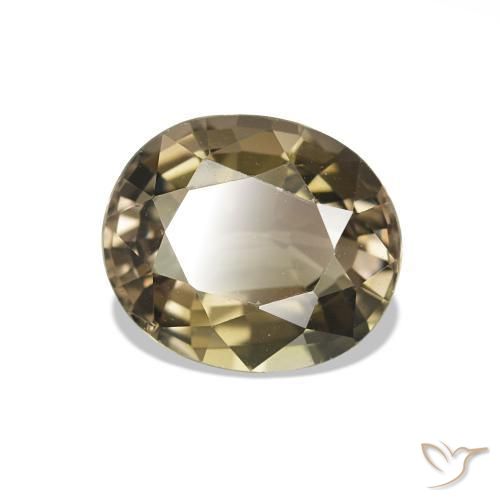 Tourmaline Brun café naturelle Coupe ovale, 1.79 ct, VVS