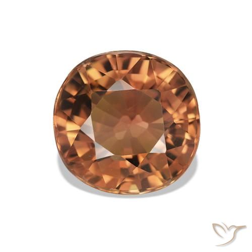 Tourmaline Orange rouge foncé naturelle Coupe ovale, 1.81 ct, VVS