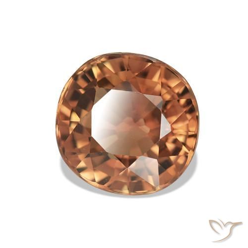 Tourmaline Orange rouge foncé naturelle Coupe ovale, 1.81 ct, VVS