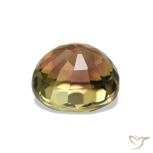 Tourmaline Orange rouge foncé naturelle Coupe ovale, 1.81 ct, VVS