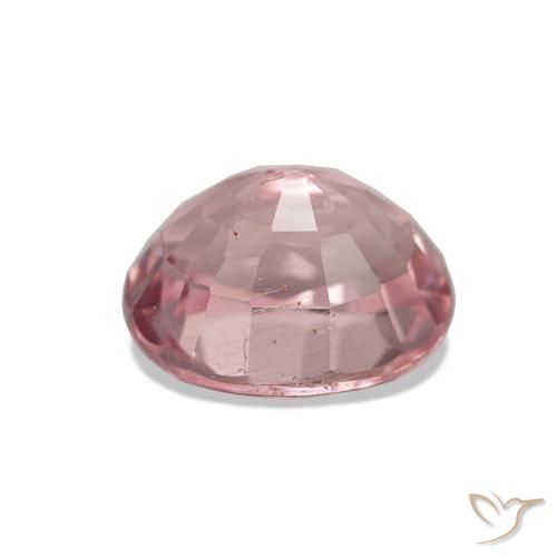 Tourmaline Rose chaud et léger naturelle Coupe ovale, 1.66 ct, VVS-VS