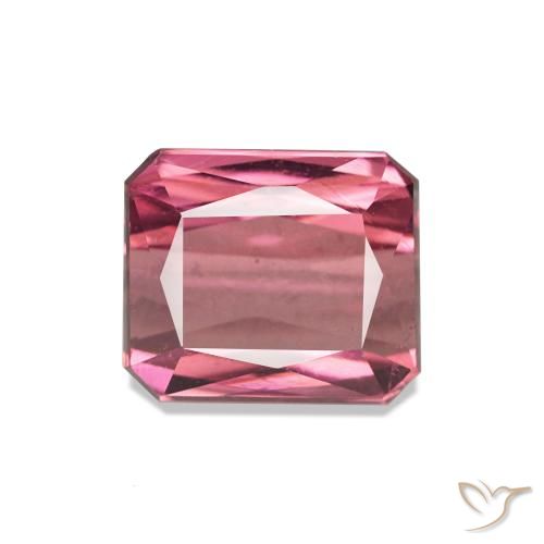 Tourmaline Rose clair naturelle Taille émeraude, 2.28 ct, VVS
