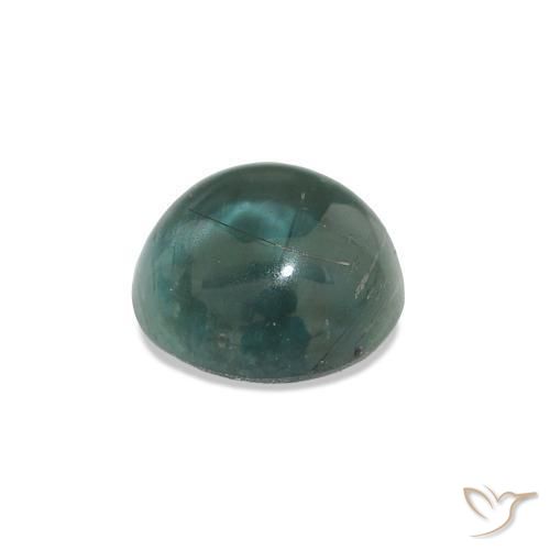 Tourmaline Bleu vert moyen naturelle Coupe roude, 1.17 ct, Transparent