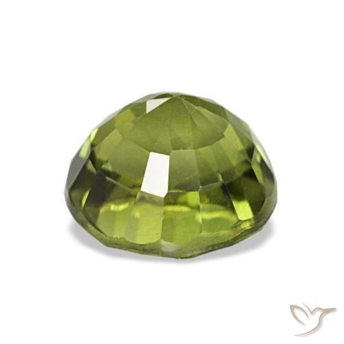 Tourmaline vert naturelle coupe roude, 1,55 ct, VVS-VS