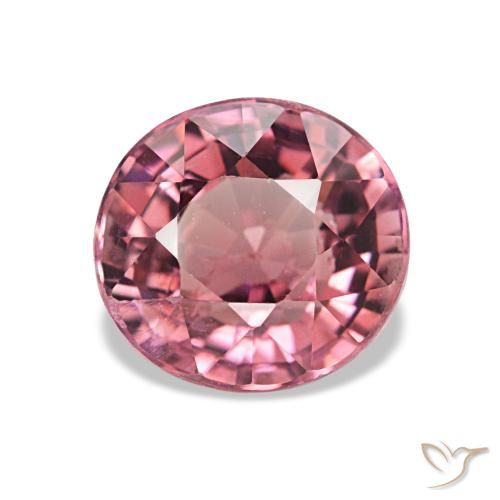 Tourmaline rose naturelle coupe ovale, 1,51 ct, VS