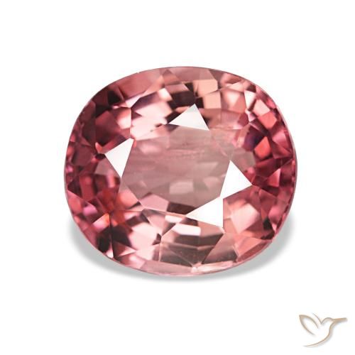 Tourmaline rose naturelle coupe ovale, 1,43 ct, VS