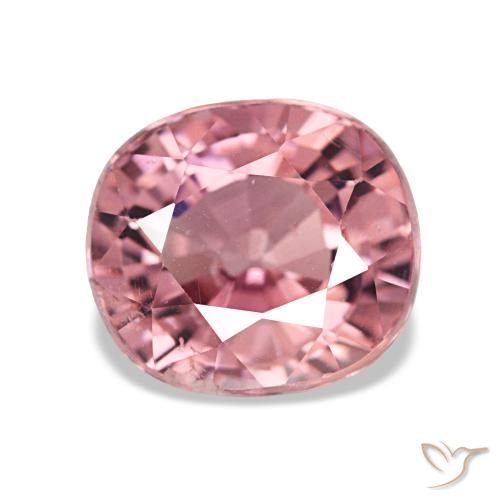 Tourmaline rose naturelle coupe ovale, 1,74 ct, VS-SI