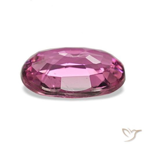 Tourmaline pourpre naturelle coupe ovale, 1,45 ct, VS