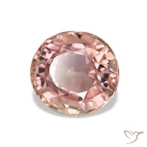 Tourmaline rose naturelle coupe ovale, 1,84 ct, VS