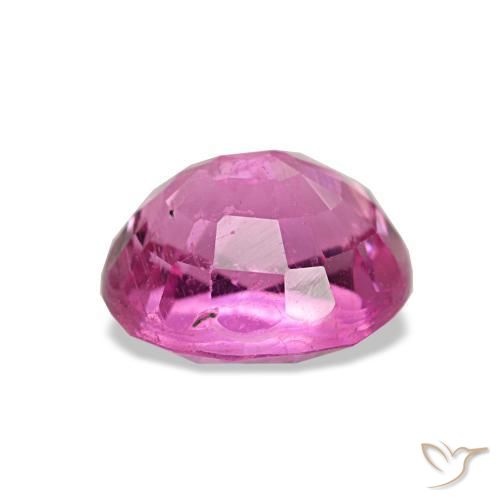 Tourmaline pourpre naturelle coupe ovale, 1,35 ct, VS-SI