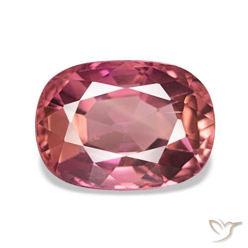 Tourmaline rose naturelle coupe coussin, 2,20 ct, VS