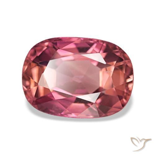 Tourmaline rose naturelle coupe coussin, 2,20 ct, VS