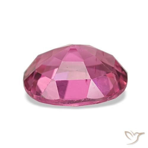 Tourmaline rose naturelle coupe ovale, 1,58 ct, VS-SI