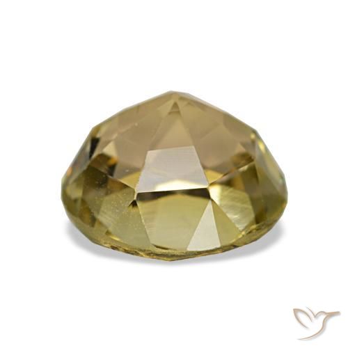Tourmaline doré naturelle coupe roude, 2,03 ct, VS
