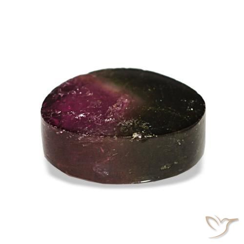 Tourmaline multicolore naturelle trillion, 2,33 ct, transparent