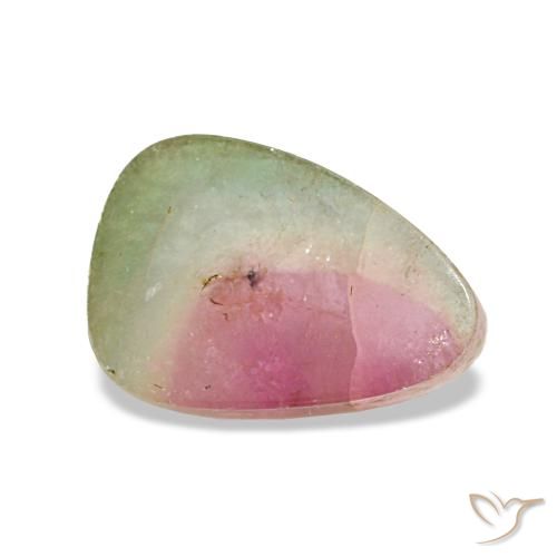 Tourmaline multicolore de 2,56 ct, trillion, transparent